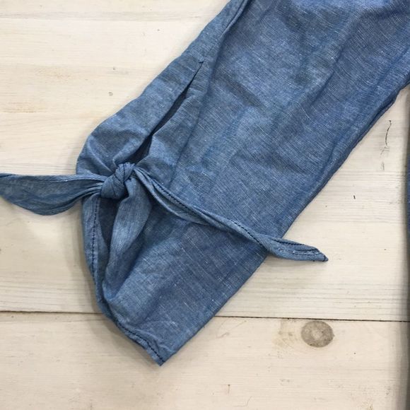 Free People off the shoulder tie sleeve top sz XS - Picture 2 of 3